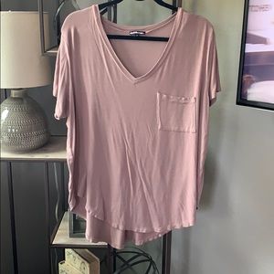 Charlotte Russe Mauve V Neck